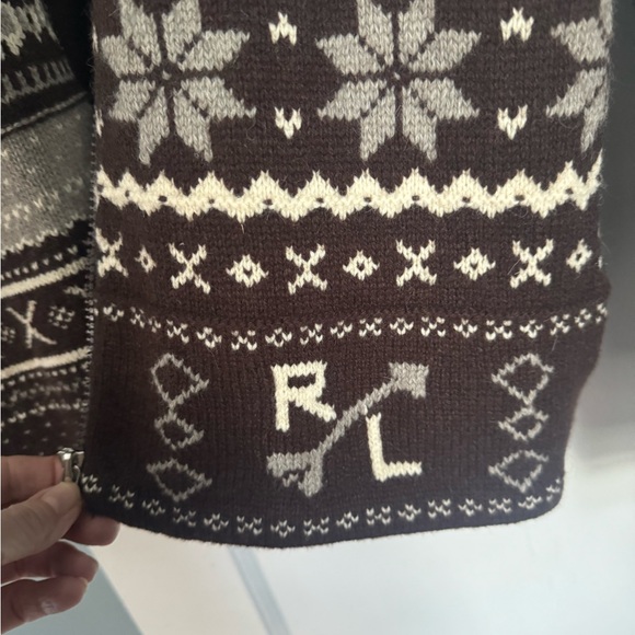 Ralph Lauren Active Women’s LambsWool Blend Zip Sweater XL - Picture 3 of 6